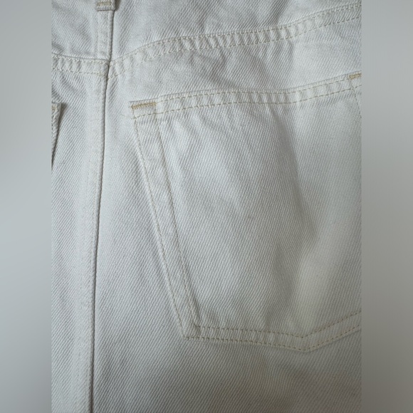 COS white denim maxi skirt with front and back center slit size 4 - Picture 5 of 5